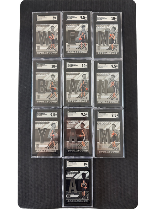 2023-24 UPPER DECK VICTOR WEMBANYAMA SPELLBOUND ROOKIE (FULL SET) SGC GRADED