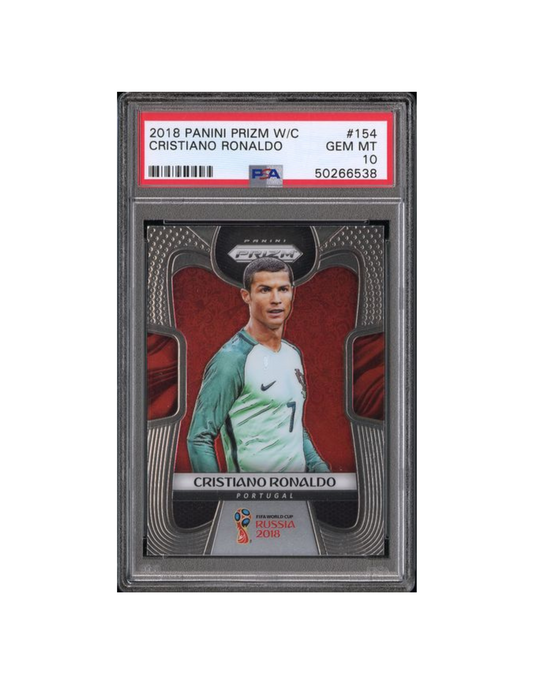 2018 Panini Prizm World Cup Cristiano Ronaldo PSA 10