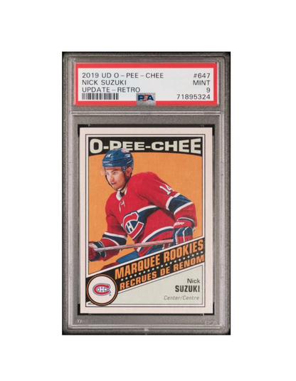 2019 UD O.P.C. NICK SUZUKI MARQUEE ROOKIES UPDATE - RETRO PSA 9
