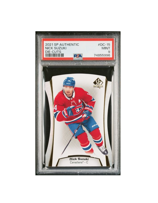 2021 SP AUTHENTIC NICK SUZUKI DIE-CUTS PSA 9