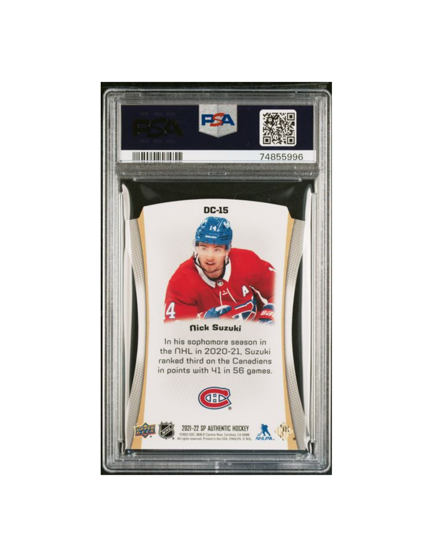2021 SP AUTHENTIC NICK SUZUKI DIE-CUTS PSA 9