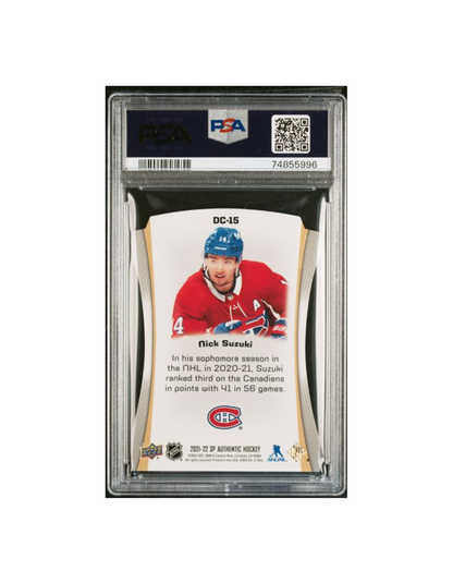 2021 SP AUTHENTIC NICK SUZUKI DIE-CUTS PSA 9
