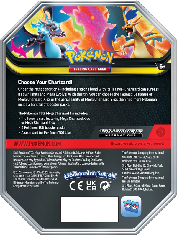 Pokémon Mega Charizard Tin