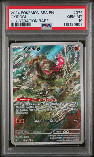 2024 POKEMON SFA EN OKIDOGI ILLUSTRATION RARE PSA 10