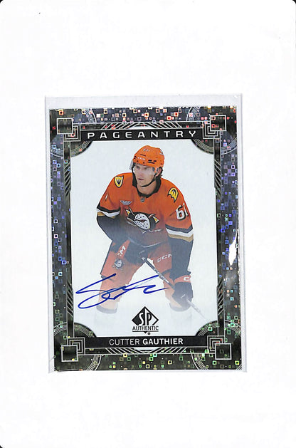 2024-25 UPPER DECK SP AUTHENTIC CUTTER GAUTHIER PAGEANTRY ROOKIE AUTO #P-85
