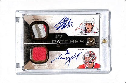 2010-11 UPPER DECK THE CUP ERIC STAAL CAM WARD SIGNATURE PATCHES 2 /35 #SP2-SW