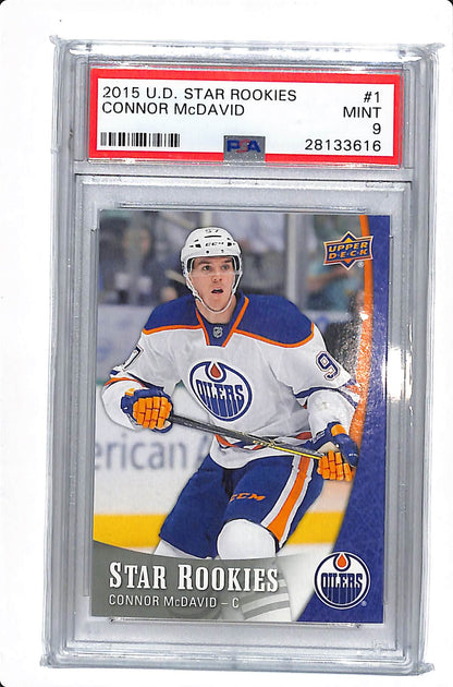 205 UPPER DECK STAR ROOKIES CONNOR MCDAVID PSA 9 #1