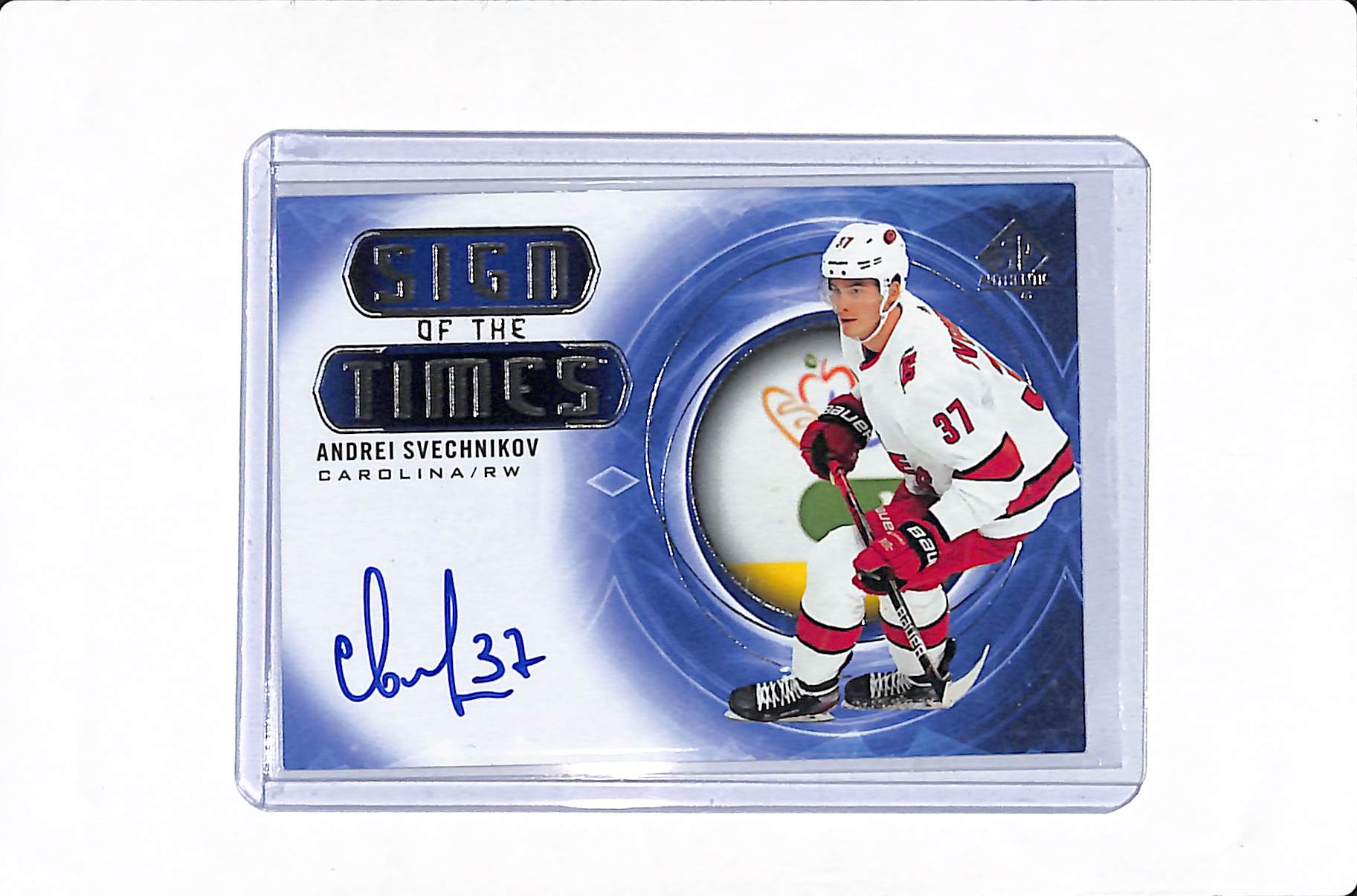 2020-21 UPPER DECK SP AUTHENTIC ANDREI SVECHNIKOV SIGN OF THE TIMES AUTO #SOTT-AS