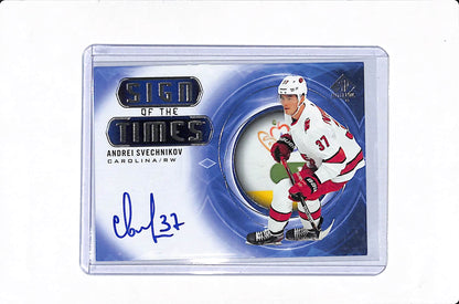 2020-21 UPPER DECK SP AUTHENTIC ANDREI SVECHNIKOV SIGN OF THE TIMES AUTO #SOTT-AS
