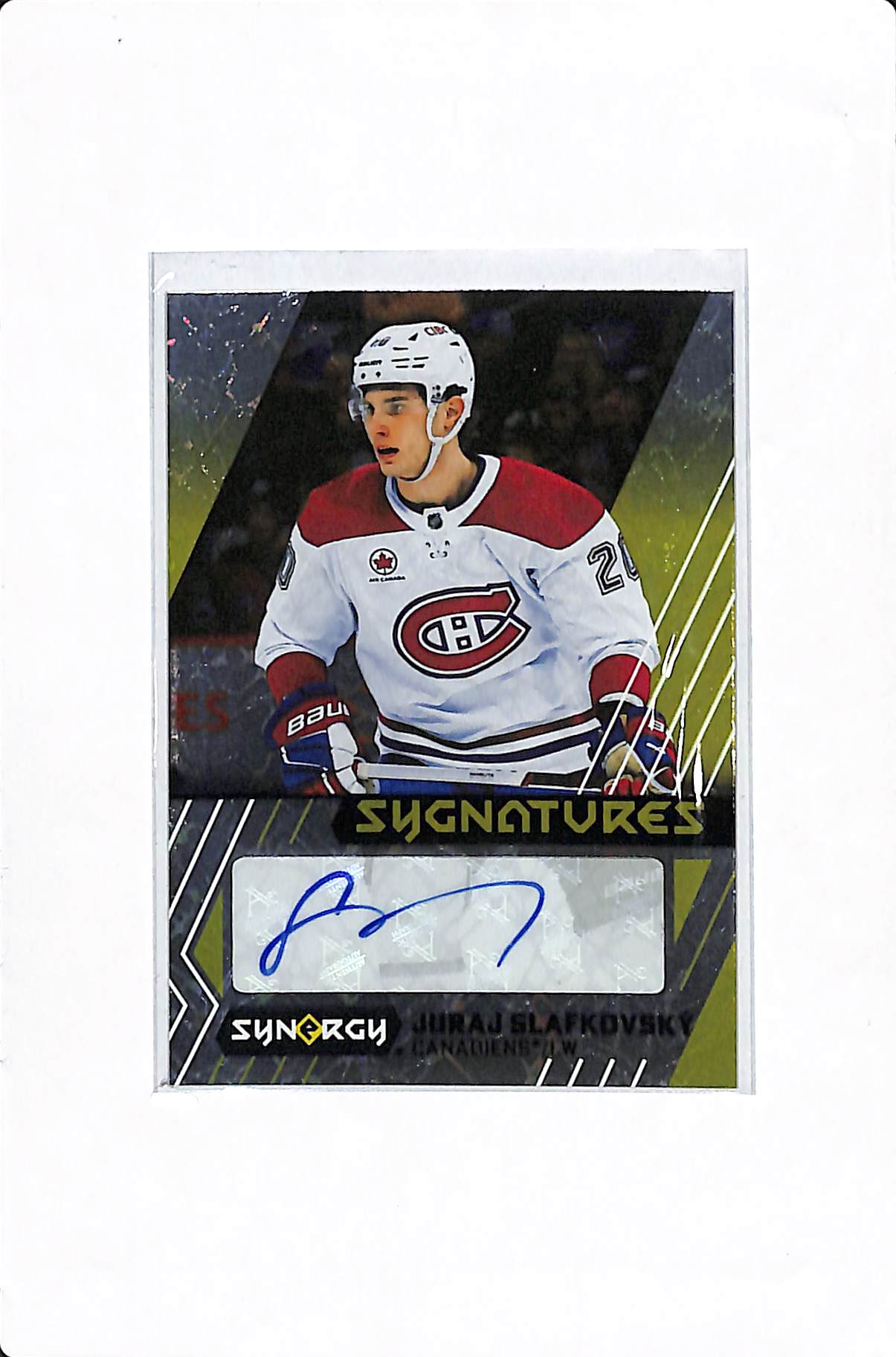 2024-25 UPPER DECK SYNERGY JURAJ SLAFKOVSKY SYGNATURES AUTO #S-JS