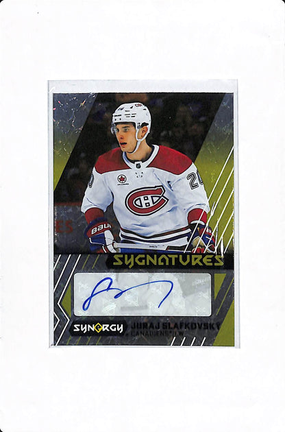 2024-25 UPPER DECK SYNERGY JURAJ SLAFKOVSKY SYGNATURES AUTO #S-JS