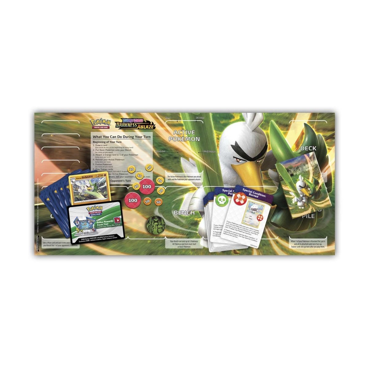 Sword & Shield-Darkness Ablaze Galarian Sirfetch'd Theme Deck